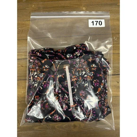 Free People Printed Knit Long Sleeve Dress Medium - Picture 11 of 11